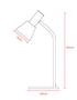 Milano velador de mesa 55 cm.Led E27